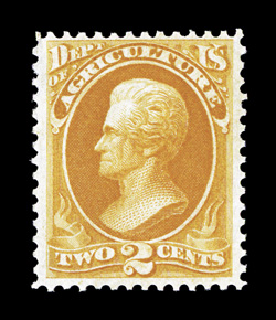O2, 2c Agriculture, deep vivid color, o.g., barest trace of hinging, very fine 1990 PF certificate (never hinged by omission) and a 2009 PSE certificate.