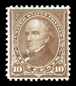 282C, 10c Brown, Ty. I, well centered, fresh color, o.g., n.h., choice very fine 1996 PF certificate.