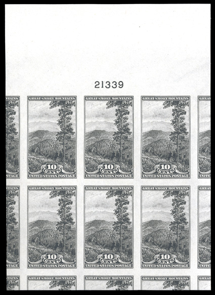 752-71, Fabulous Farley Special Printings collection, a decade or so ago Dr. Killien purchased two pristine sets of full sheets of these Special Printings with the express
purpose of creating the finest sets of position multiples possible and th