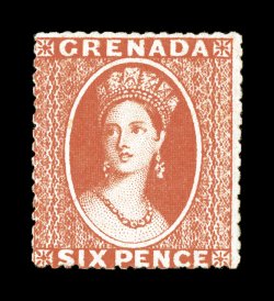 S.G. 17, 1878 6p Deep vermilion, intermediate perf. 15, unused, vibrant color, fine 1977 PF and 2008 BPA certificates (Scott 5D $925.00).