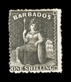 S.G. 47, 1870 1- Black, strong color and impression, large part o.g., fine 1981 PF and 2008 BPA certificates (Scott 28 $450.00).