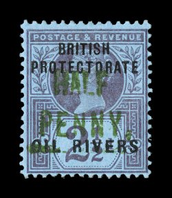 S.G. 11, 1893 12p on 2 12p Purple on blue, Ty. 4 surcharge in green, strong colors, o.g., lightly hinged, fresh and fine 1993 BPA certificate (Scott 25
$250.00).