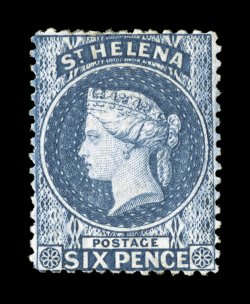 S.G. 16, 1871 6p Dull blue, lovely rich color, part o.g., very fine for this (Scott 3 $850.00).