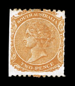 S.G. 165, 1869 2p Orange red, perf. 11 12 to 12 12 x roulette, a rare mint example, lovely rich color, full original gum (faintly toned), tiny trace of a thin speck, still
quite fine signed H. Bloch and accompanied by a 1995 Rendon certificat