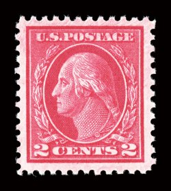 500, 2c Deep rose, Ty. Ia, a striking mint example of this scarce and difficult stamp, being incredibly well centered within margins of enormous size which are most
uncharacteristic, just as impressive is this stamps spectacular deep rose color