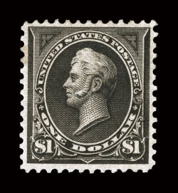 276A, $1.00 Black, Ty. II, nicely centered, strong color and impression, o.g., faint trace of hinging, very fine 1983 PF certificate.