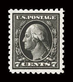 430, 7c Black, exceptionally well centered within extraordinarily large margins which are most uncommon on this value, deep prooflike color and impression, o.g., n.h.,
extremely fine 1983 PF certificate and a 2008 PSE certificate (XF 90 Jumbo