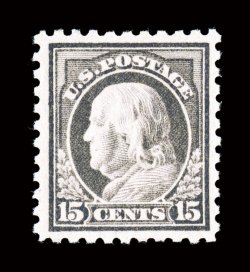 475, 15c Gray, post office fresh, well centered, o.g., n.h., choice very fine 2008 PSE certificate (VF-XF 85 SMQ $765.00)