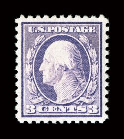501, 3c Light violet, Ty. I, mathematically precise centering within very large margins, bright fresh color and a crisp impression, o.g., n.h., an extremely fine gem 2002 PF
certificate and a 2005 PSE certificate (XF-Superb 95 SMQ $305.00).