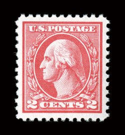 528, 2c Carmine offset, Ty. Va, select quality mint example, brilliantly fresh and crisp, incredibly well centered amid lavishly large margins, radiant color, o.g., n.h.,
extremely fine a pristine gem 2006 PF certificate (XF-Superb 95 SMQ $26