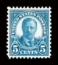 637, 5c Dark blue, perfectly balanced margins all around, lovely fresh color, flawless o.g., n.h., extremely fine 2008 PSE certificate (Superb 98 SMQ
$440.00).