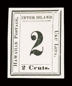 20, 2c Black, Plate 5-C, Type III (position 3), an outstanding quality unused example, with large balanced margins all around, incredibly fresh color and paper, extremely fine
a very scarce stamp in this premium condition 2000 PF certificate.