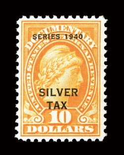 RG54, $10.00 Orange, radiant color, attractively centered, o.g., lightly hinged, very fine.