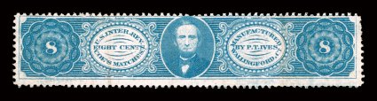 RO118a, P.T. Ives, 8c Blue, old paper, fresh color, fine.