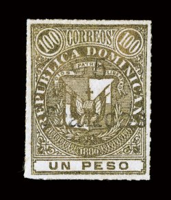 70, 1883 5 francos surcharge on 1P gold, excellent centering, rich color, part o.g., very fine a lovely example of this elusive stamp 1989 PF certificate.