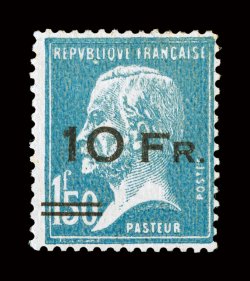C3-4, 1928 10Fr on 90c and 10Fr on 1.50Fr Ile de France air post cplt., strong colors, 90c o.g. with small thin, 1.50Fr with glazed o.g., fine-very fine a reasonably
affordable yet attractive set of these rare air posts 90c signed Calves and