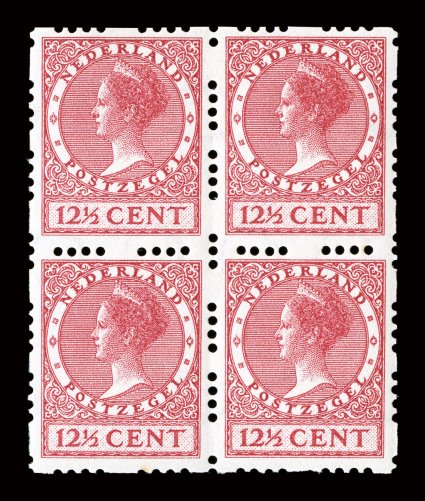 164a-93a, 1928 12c-60c Definitives, syncopated perfs. on four sides cplt., in blocks of four, bright and fresh, o.g., at least two stamps in each block are never hinged,
cataloged as two hinged and two n.h. sets, though many (including the key
