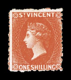 S.G. 31, 1880 1- Bright vermilion, unused, strikingly intense color and impression, fine 1988 BPA certificate (Scott 28A $725.00).