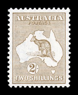 S.G. 29, 1915 2- Brown, quite fresh, well centered, o.g., minor h.r., very fine (Scott 43 $800.00).