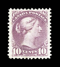40a, 1880 10c Magenta, perf. 12, a highly desirable mint example of this scarce and difficult stamp, being remarkably well centered within large to extra-large margins, plus
its color is especially rich and attractive on bright paper, full o.g.,