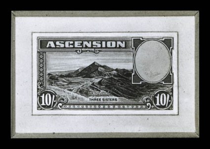 40E49E, 1938 12c to 10- King George VI views, photographic essays of the ten different values issued in 1938, with the head area blank, each measures about 52x35mm, very fine
(S.G. 3847E).