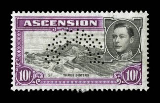 40S-49S, 1938 12p to 10- King George VI Views, with perforated Specimen cplt., strong rich color, o.g., lightly hinged, very fine (S.G. 38s-47s).