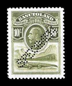 1S-10S, 1933 12p to 10- King George V, with perforated Specimen, bright colors, well centered, o.g., lightly hinged, very fine (S.G. 1s-10s).