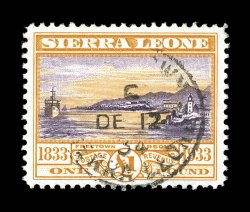 153-65, 1933 12p-£1 Wilberforce cplt., attractive used set, bright colors, generally well centered, c.d.s. cancels, fine-very fine (S.G. 168-80 £950).