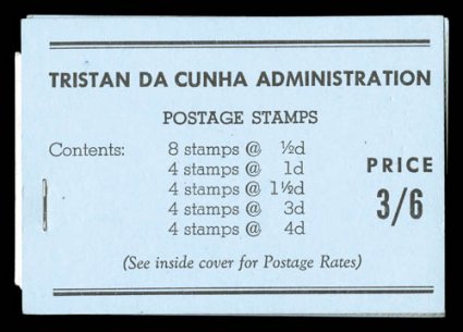 S.G. SB1, 1a, 1b, 1957-58 36 Booklets, four different, with SB1, SB1a and two SB1b (one stapled at right, one at left), o.g., n.h., very fine.