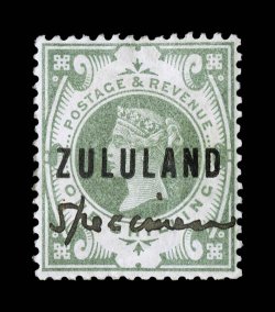 1S10S, 1888-92 12p to 1- Queen Victoria, with manuscript Specimen lot of eight different values with Specimen neatly written in black pen, part o.g., fine-very fine a most
unusual Specimen group (S.G. 1s10s).