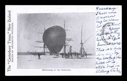 1907-09 British Antarctic Expedition, The Canterbury Times, New Zealand picture post cards from the expedition, an impressive group of 27 cards, largely all different, showing
a wide variety of scenes, two being used, appear to be from two prin