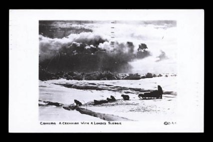 1933-35 and 1939-41 Second and Third Byrd Expeditions, the so-called English photo post cards, a marvelous complete set of 17 different showing various scenes from the
expedition, all used with violet boxed cachet explaining carriage from Ant