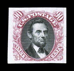 112P3-122P3, 1869 Pictorials, plate proofs on India cplt., including both 15c values, most with four large margins, 3c value is a bottom margin partial inscription with a
horizontal crease in the bottom margin, some very small India paper irregu