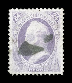 153, 24c Purple, unusually well centered within large margins, attractive color, unobtrusive cancel, extremely fine 1994 PF certificate and a 2008 PSE certificate (XF 90 SMQ
$435.00).