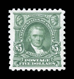 480, $5.00 Light green, excellent centering within wide margins, bright fresh color on clean white paper, o.g., n.h., extremely fine.