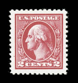 528, 2c Carmine offset, Ty. Va, gem mint single that is marvelously well centered amid extraordinarily large margins, radiant color and a vivid impression, o.g., n.h.,
extremely fine 2004 PF certificate and a 2005 PSE certificate (XF-Superb 95