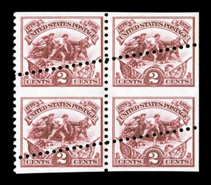 Freak and oddity group of nine items, most are color shifts ranging in size from a single to a plate block of twelve, all are quite dramatic, o.g., n.h., fine-very
fine.
