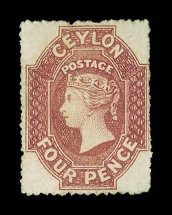 4d. dull rose, intermediate perf, unused without gum, good color, fine. Rare. R.P.S. Certificate (1988). Sc. 19 S.G. 21, £2000.