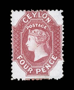 4d. rose-carmine, unused with part original gum, fine. R.P.S. Certificate (2007). Sc. 50a S.G. 52, £750.