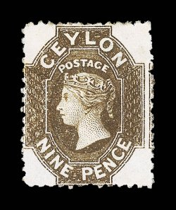 9d. bistre-brown, unused with large part original gum. A scarce shade. R.P.S. Certificate (2007). Sc. 55b S.G. 69, £500.