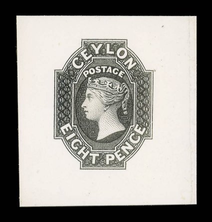 8d. in black on India paper backed on card (36x38mm.), fine. Very rare. provenance: P.C. Pearson, April 1983