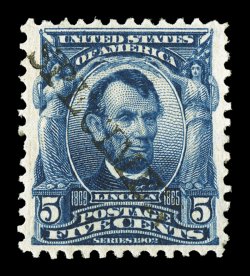 300S-313S, 1c-$5.00 1902-03 Regular issue, with SPECIMEN diagonal handstamps in black complete, a very rare set of all fourteen values, each with large SPECIMEN handstamp
applied by British postal authorities as examples of stamps the govern