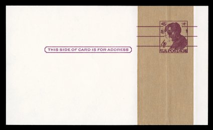 UX23UX174, UY18, 1911-1974 Lincoln design postal cards, small specialized group of over 75 items, mostly more common cards, both mint and used, but we note a few interesting
specialized items as well, such as scarce Colonias specimen overprin