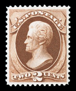 146, 2c Red brown, handsome mint single, possessing especially deep and luxuriant color, exceptionally well centered, full o.g., relatively lightly hinged, extremely fine not
often encountered this choice 1999 PF certificate, as well as a 2009