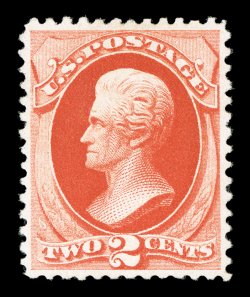 203, 2c Scarlet vermilion special printing, without gum as issued, incredibly well centered, wonderfully vibrant and intense color that is characteristic only to genuine
special printings, fresh bright paper, completely free of the faults that a