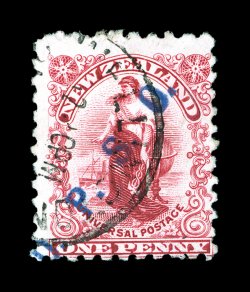O16, 1902 1p Carmine, double lined watermark, with O.P.S.O. overprint in violet, deep vibrant color, neat c.d.s. cancel, fine 1969 RPS certificate (S.G. O19
£500).