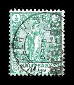 236, 1900 12p Green Cape of Good Hope, with BESIEGED overprint, bright color, c.d.s. cancel dated 13.9.00, fine (S.G. 5 £425).