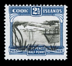 Formerly 87a, 1932 2 12p Dark ultramarine and black, Center Inverted, perforated 13, very fresh, o.g., lightly hinged, fine (S.G. 102 var.).