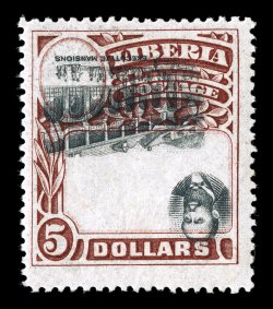 101a-113 var., 1906 1c-$5.00 Pictorials, Centers Inverted, the complete set of eleven values as listed by Scott (the 30c does not exist inverted), also including the scarce
$5.00 high value with an inverted center which is not listed or priced i