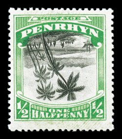 25a, 1920 12p Emerald and black, Center Inverted, choice mint example of this scarce stamp, well centered and margined, fresh colors, o.g., lightly hinged, very fine ex-Lilly
(S.G. 32 var. £550).